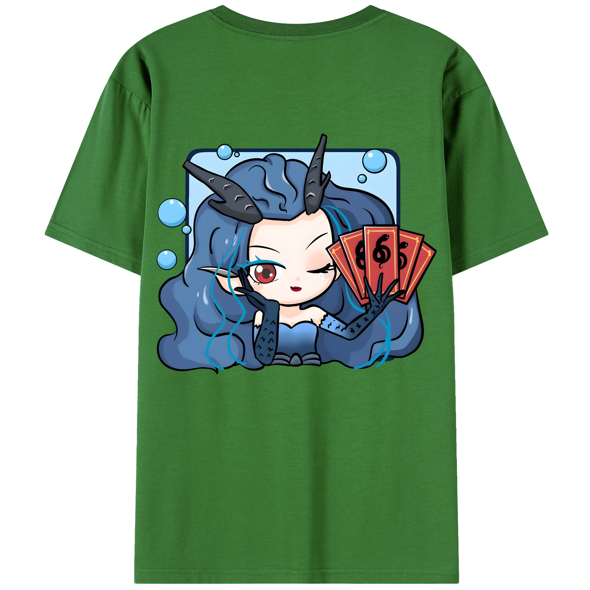 （画像用） Ne Zha 2 ナタ 魔童の大暴れ レディース半袖Tシャツ(バックプリント)